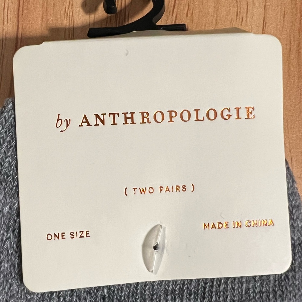 Anthropologie NWT Set of Two Pairs Lace Ruffle Socks White Gray NEW - Picture 8 of 9